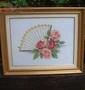 Eventails aux roses