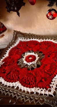 handlife_tk - Tatyana Kolesnikova - Татьяна Колесникова - Terra Doily - Салфетка Терра - Russian