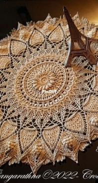 Crochet Shelters - Gangarathna Bhat - Pranavi Doily - English and Russian