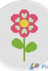 Daily Cross Stitch - Hearty Flower