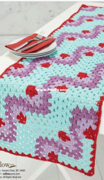 Willow Yarns W00197 - Mitered Table Runner - Free