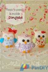 Ateliê da Nathi - Felting Owl - Portuguese - Free
