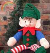 Crochet Village - Donna Harelik -  CV044 Elbert The Elf