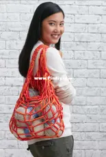Yarnspirations - Arm Knit Market Bag - English -Free