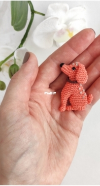Crochet Pattern By Lily - Moi Prelesti - Liliya Sharipova - My faithful friend Brooch - Russian