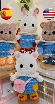 Toeygurumi - Sylvanian Families 4 in 1 Pattern - English