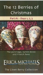 Erica Michaels Needleart Designs - The 12 Berries of Christmas - Complete