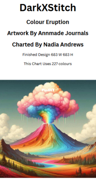 DarkXStitch - Colour Eruption by Nadia Andrews - Free
