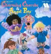 Annies Attic 878801 Charming Cherubs and Angel Pets by Mae Meats 1985