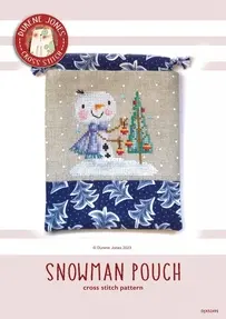 Durene Jones Cross Stitch DJXS2495 Snowman Pouch