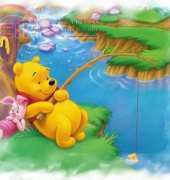 Laura Stitch - Pooh-piglet-fishing