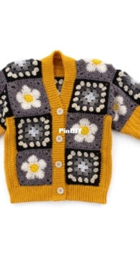 Yarnspirations  - Red Heart - RGC0829-38186M - Crochet Patchwork Jacket  - Free