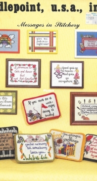 Needlepoint, U.S.A., Inc.'s - Volume 1 - Messages In Stitchery