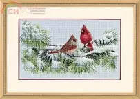 Dimensions 35178 - Winter Cardinals