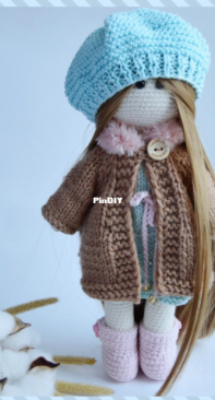 Vishnevaya Masterskaya - Valentina Vishnevskaya - Doll in a coat - Russian