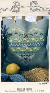 Bleu de Chine 1028 Coeur Citrons - Olives PCS