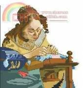 Lanarte 15170 Sewing lady