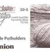 Annies Attic - Vegetable Potholder -  Onion