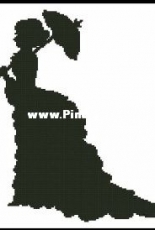 Artecy Cross Stitch - Victorian Lady Silhouette