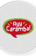 Daily Cross Stitch - Ayy Caramba