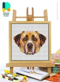 Awesome Pattern Studio - CS2100 - Mandala Anatolian Shepherd Dog XSD