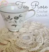 Jill Swensen - Tea Rose Dishcloth