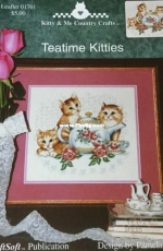 Kitty & Me Country Crafts Leaflet 01701 - Teatime Kitties by Pamela Kellogg