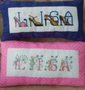 Name cushions for my friends....