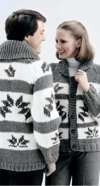 Men's or Ladies' Cardigan Pattern PD L6031 - Mary Maxim
