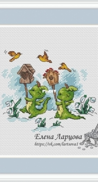 Whelps (Spring Dragons) - Snowdrops by Elena Lartsova