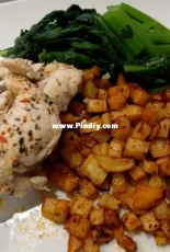 Healthy chicken dinner
