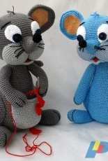 Sankt-Haekelmaus - Otterthaler Haekelmaus - Sabine Schreiner - Lola the Mouse - Lola die Maus - German