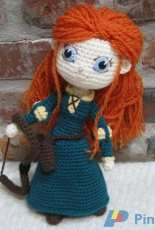 Crochet Cute Dolls -Carola Kaiser- Merida from Brave