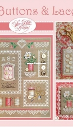 Sue Hillis Designs L494 - Buttons and Lace