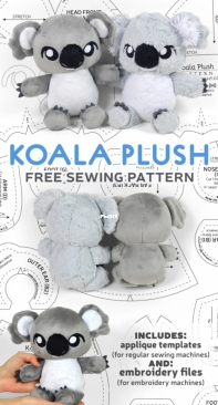 Sew Desu Ne? - Koala Plush by Choly Knight - Free