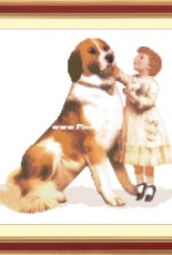 Dina Stitch - Dog and Baby - Free