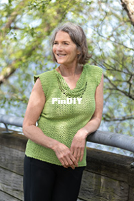 Cascade Yarns - Linda Dean - DK794 Cowl Neck Simple Shell - Free