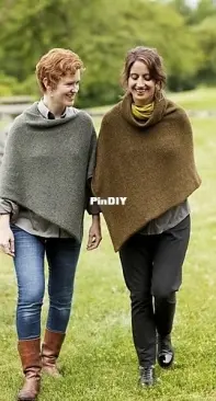 Easy Folded Poncho - Churchmouse Yarns and Teas