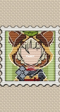 Lunar Fox Stitch - Sayu Stamp by Ksenia Gromova