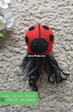 Pink tomato crochet - Josephine Laurin - Jelly Friends - Lady Jelly Bird
