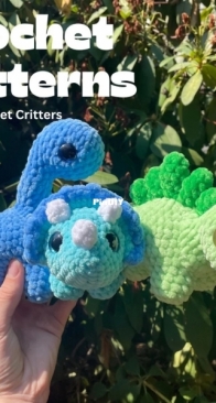 Dinosaur pattern pack from KsCrochetCritters