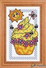 Sunny Cupcake By Durene Jones