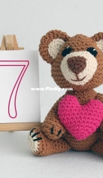 My Crochet Chums - Pia Simpson - Lockdown Ami Challenge - Number 7 Bear - Free