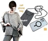 Cell phone shoulder bag by Petra Breakstone