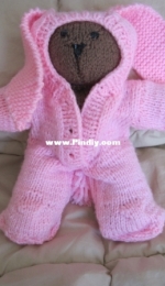 Bear in Bunny suit