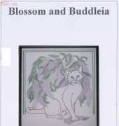 Catkin Embroidery Designs Blossom and Buddleia, Blackwork