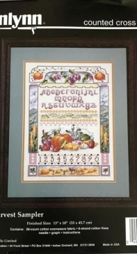 Janlynn 105-14 Harvest Sampler by Marie Barber XSD