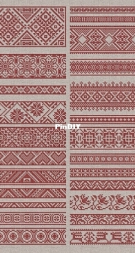 Modern Folk Embroidery - Fifty Decorative Borders XSD