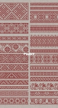 Modern Folk Embroidery - Fifty Decorative Borders XSD