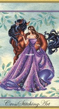 Cross Stitching Art - Genevieve